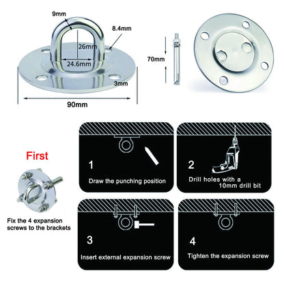 noxozoqm Home Resistance Training Kit for Home Gym - Resistance Bands Set with Handles, Door Anchor, Wall Mount, Guide for Full-Body Work.