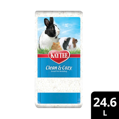 Kaytee Clean & Cozy White Paper Bedding, Made for Small Animals, 24.6 Liters