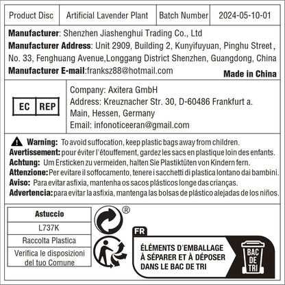 MIXROSE Fake Plants Purple Lavender Flowers in Pot 10" Tall Faux Artificial Potted Plant Greenery for Home Office Patio Coffee Table Farmhouse Aesthetic Bedroom Bathroom Decor