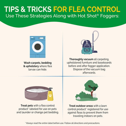 Hot Shot Fogger With Odor Neutralizer 6 Count-2 Ounce Cans (2 Pack), Controls Heavy Insect Infestations