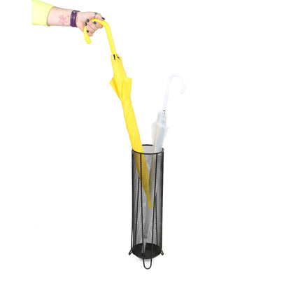 Mind Reader Umbrella Stand, 5.5"L x 5.5"W x 20.5"H, Black