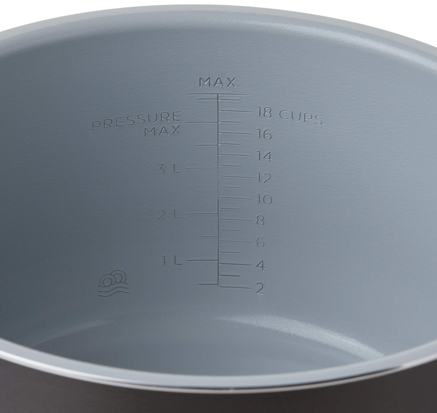 Ninja Foodi 6.5-qt. Ceramic Coated Nonstick Inner Pot, Compatible with all Ninja Foodi 6.5 qt. models, Dishwasher Safe Gray. 102FY300