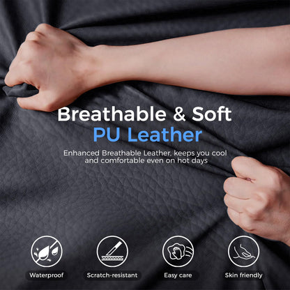 GTRACING Big and Tall Gaming Chair 400lbs Heavy Duty Office Chair with Foot Rest & Ergonomic Pocket Spring Lumbar Support, High Back 3D Saddle Shaped Cushion for Back Pain Relief, Matte-Black