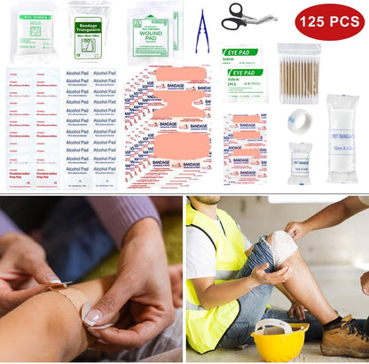 First Aid Kits with Tourniquet 36" Splint Bandage, Survival Gear and Equipment Multi-Purpose Emergency Bag Tool Kits, Survival First aid Kits Emergency kit for Outdoor Camping Hunting Car (Red)