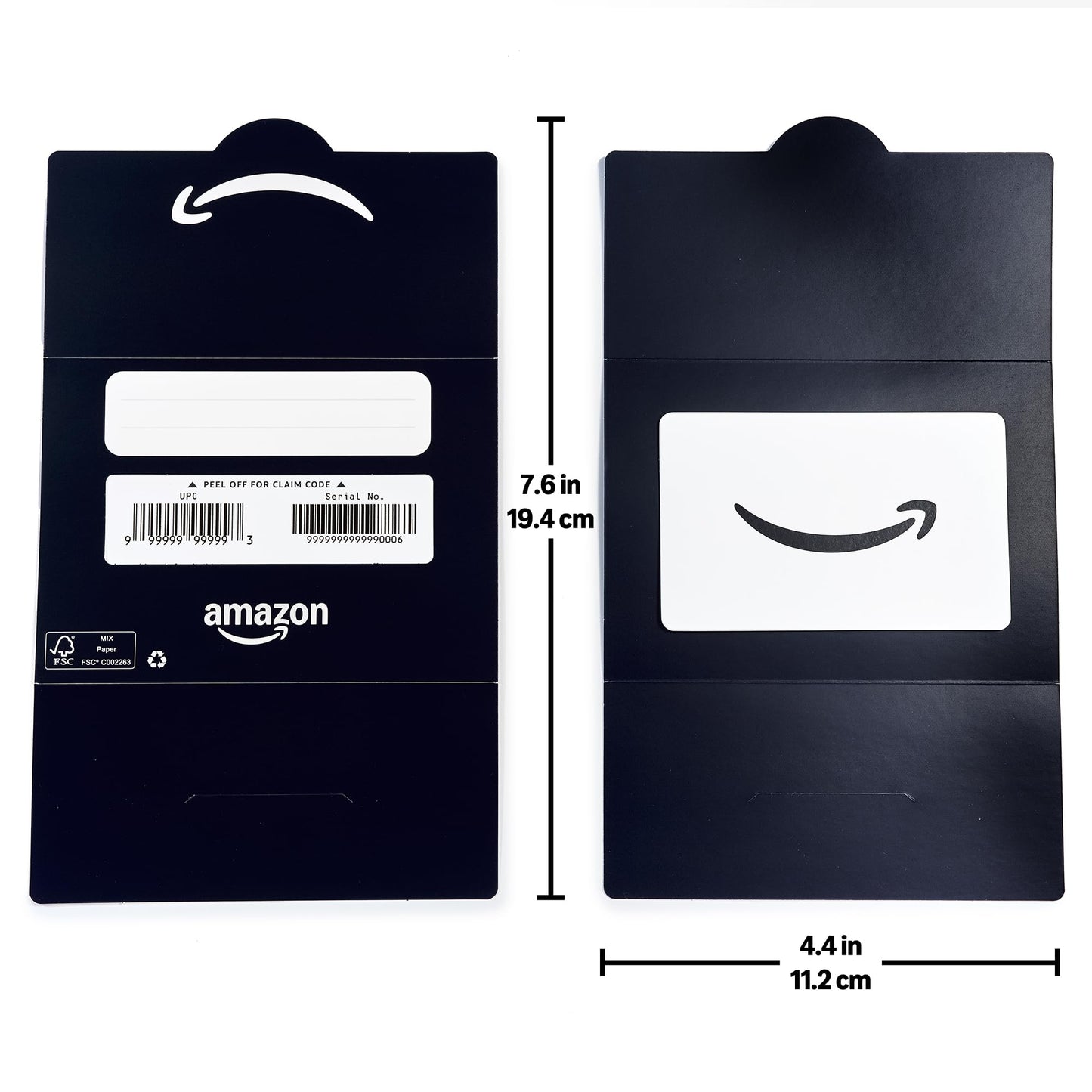 Amazon Physical Gift Card in Mini Envelope Smile | Christmas, Hanukkah, Winter