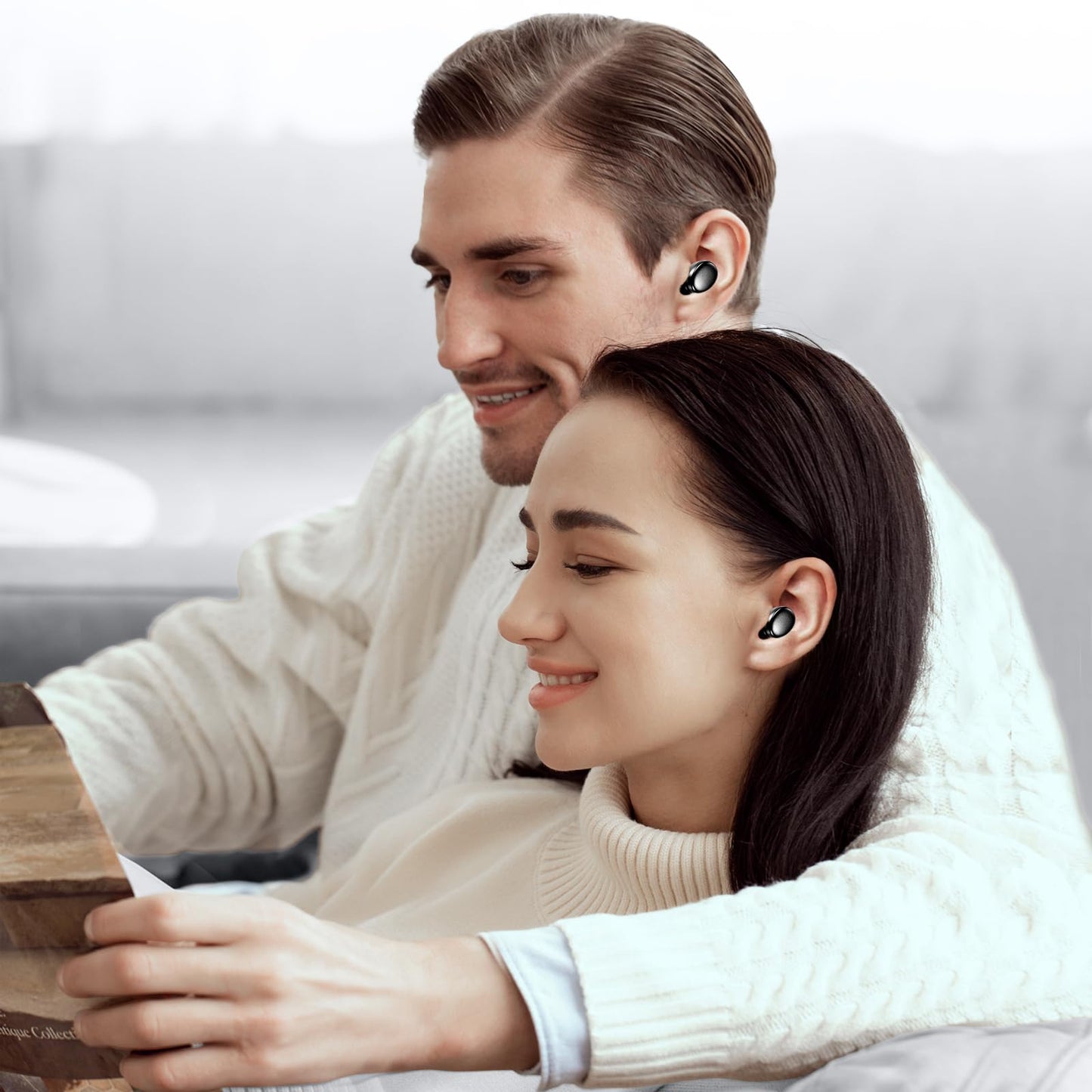 kurdene Wireless Earbuds Bluetooth 5.3 in Ear Buds Light Weight Headphones,Deep Bass Sound,Built in Mics Headset,Clear Calls Earphones for Sports Workout