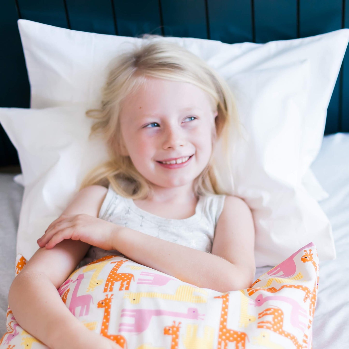 Little Sleepy Head Youth Pillow Case - 100% Made Cotton & Hypoallergenic Pillow Case - Snug Fit Envelope Pillowcase Enclosure - Youth Pillow 16x22 Size - (White Envelope) Design Travel Pillow Cover