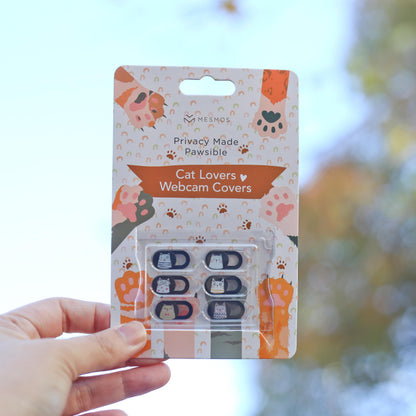 MESMOS Webcam Cover Slide, Cat Lovers Gifts for Women, Cat Lover Themed Thing, Mom Gifts for Women, Laptop Camera Cover Slide Cute (Small)