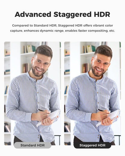 OBSBOT Meet SE 1080P 100FPS Webcam for PC, AI Framing Streaming Camera with 1/2.8" Sensor, Beauty Mode, Gesture Control, DOL HDR, Web Camera for Desktop Computer, Laptop,Meeting, etc. (Space Grey)