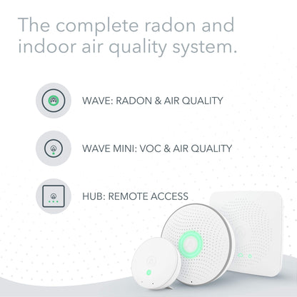 Airthings 4200 House Kit, Radon, Mold Risk & Indoor Air Quality Monitoring System, Multi-Room