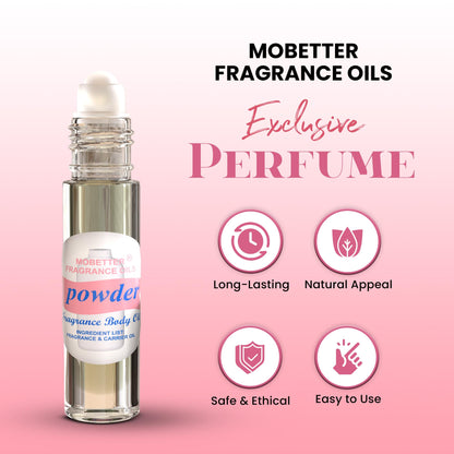 MOBETTER FRAGRANCE OILS Powder Fresh Scent Perfume Fragrance Body Oil Unisex