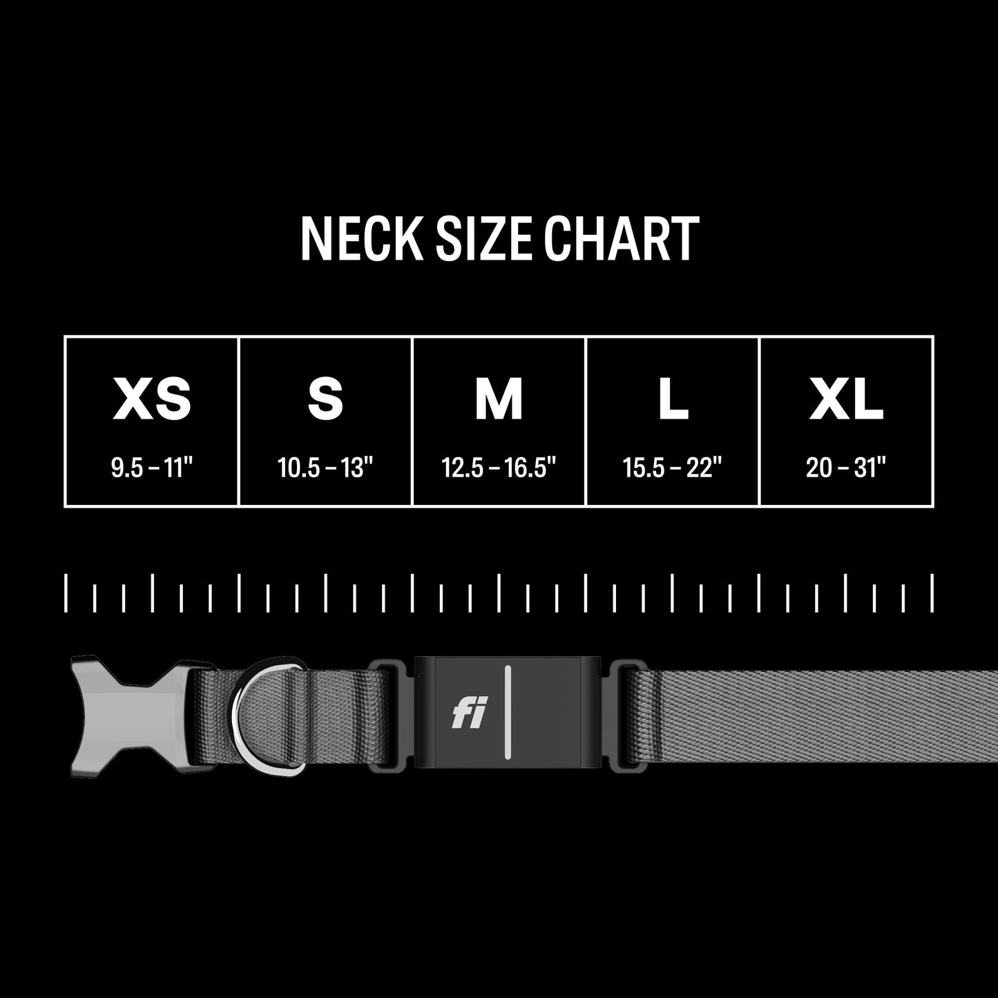 Fi Series 3+ Smart Dog Collar - GPS Dog Tracker and Activity & Fitness Monitor, Waterproof, LED Light, Escape Alerts, Nationwide Coverage [Free 6 Month Membership] (Gray, Small)