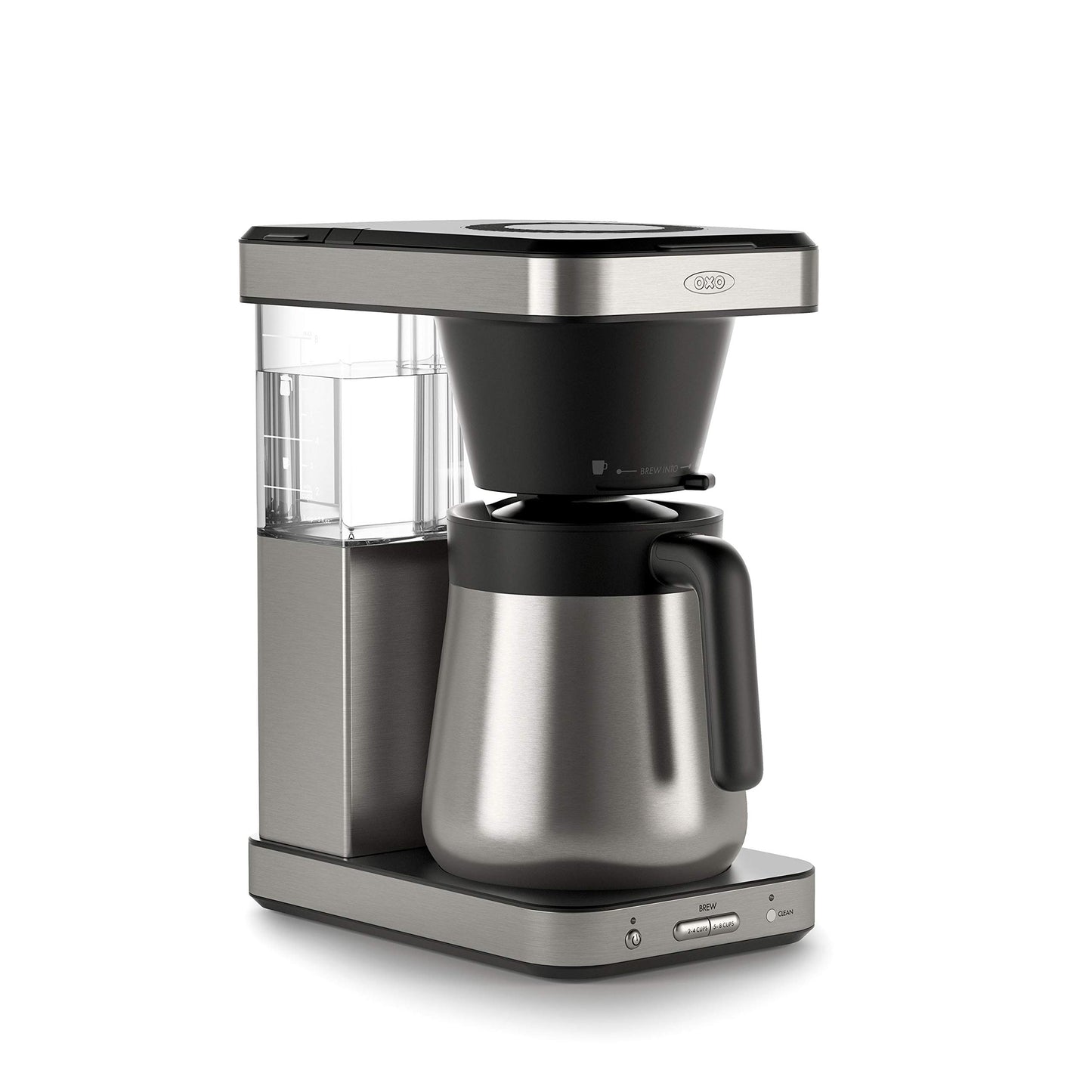 OXO Brew 8-Cup Coffee Maker - Single-Serve & Carafe, Thermal Stainless Steel, SCA Certified