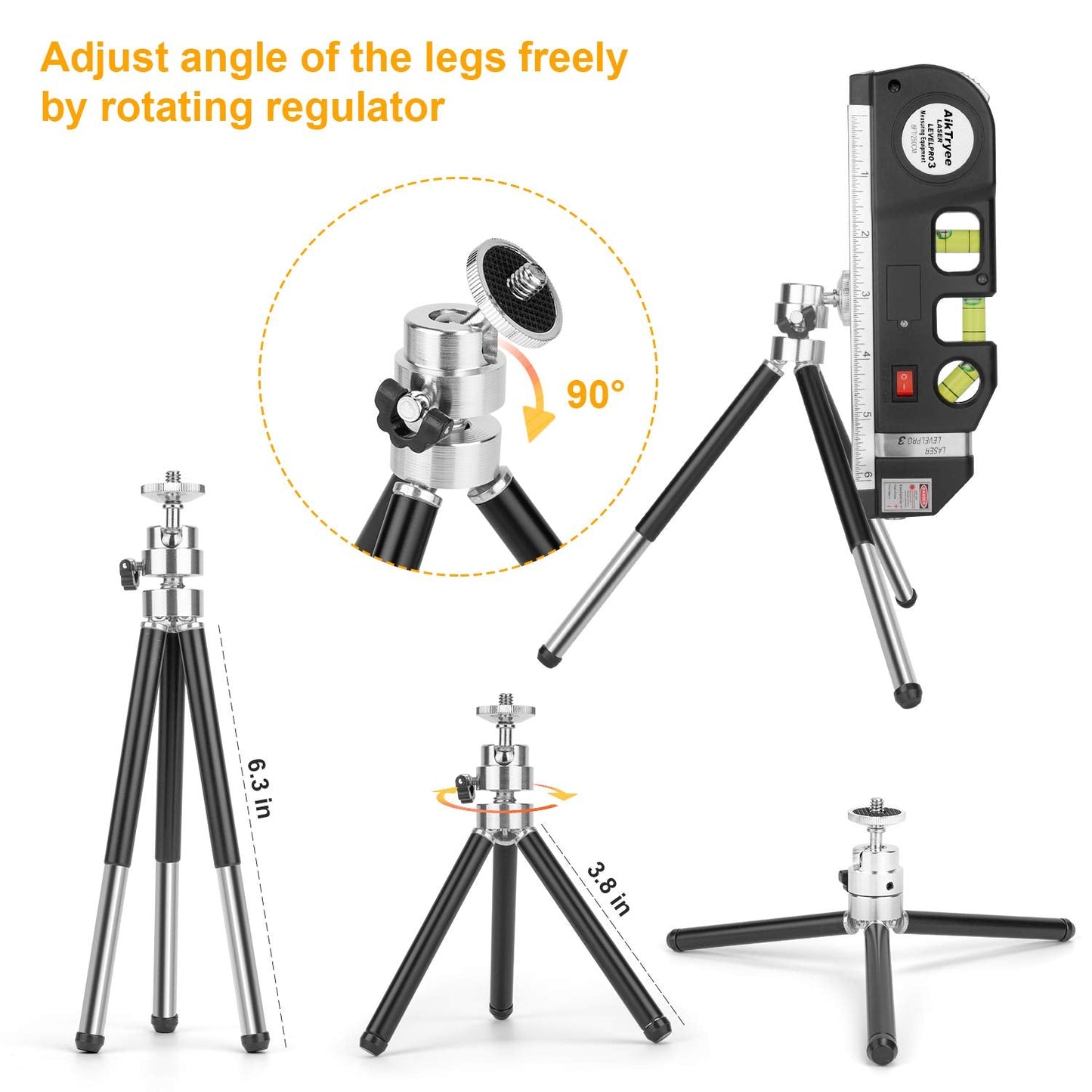 Laser Level Tool Multipurpose Laser Level Line Laser Kit With triangle bracket for Picture Hanging, cabinets Walls by AikTryee