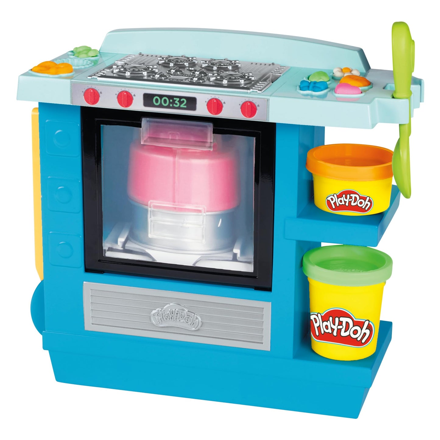 Play-Doh Kitchen Creations Rising Cake Oven Bakery Playset for Kids 3 Years and Up with 5 Modeling Compound Colors, Non-Toxic
