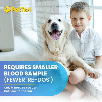 PetTest Beginner Glucose Monitoring Kit for Dogs & Cats, Diabetic Pet Blood Sugar Check Gear, Includes Classic Meter, 25 Test Strips, 25 Safety Lancets, Soft Carrying Case, and More