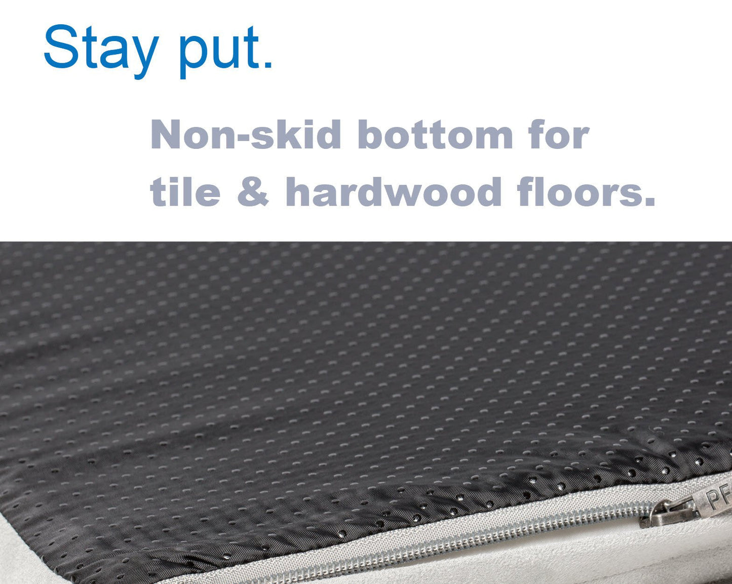 PetFusion BetterLounge Orthopedic Dog Bed | Solid CertiPUR-US Memory Foam, Waterproof liner | Medium / Large & XL | Removable Micro-Suede Cover Available Separately, 1 YR Warr,Grey