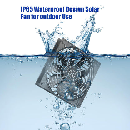 MARBERO 4.7 Inch Solar Powered Fan Kit, 15W Solar Panel with 2 Waterproof Fans, Intake or Exhaust Air Fan wtih 13 Ft Cable for Outside Backyard Chicken Coops, Greenhouses, Dog Houses, Pet Houses