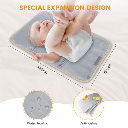 LOVEVOOK Diaper Backpack, Diaper Bag Tote with Insulated Pockets, Baby Bag for Girl Boy with Changing Pad, Large Baby Diaper Bag with Pacifier Case, Anti-Theft Travel Backpack for Women