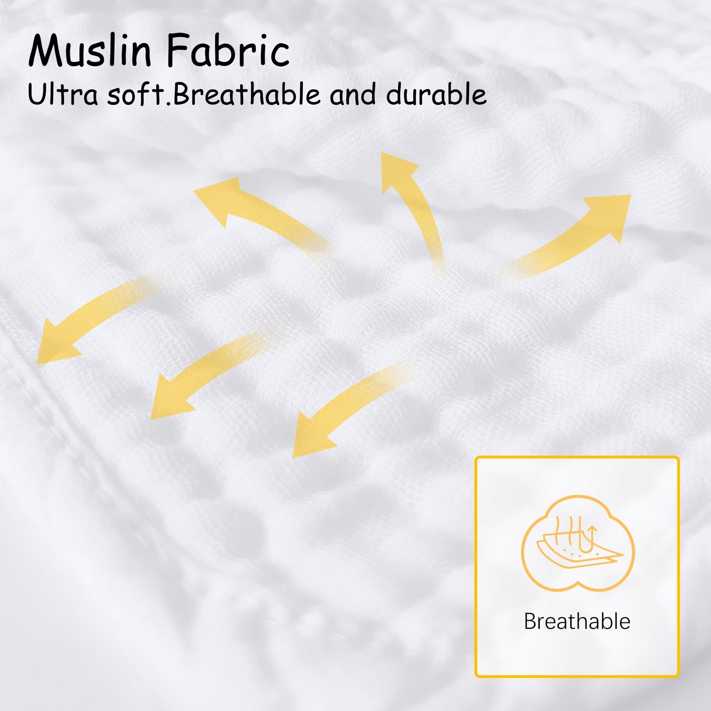 Lovely Care 12 Pack Muslin Burp Cloths 100% Cotton Muslin Cloths Large 20''x10'' Extra Soft and Absorbent Baby Burping Cloth - White