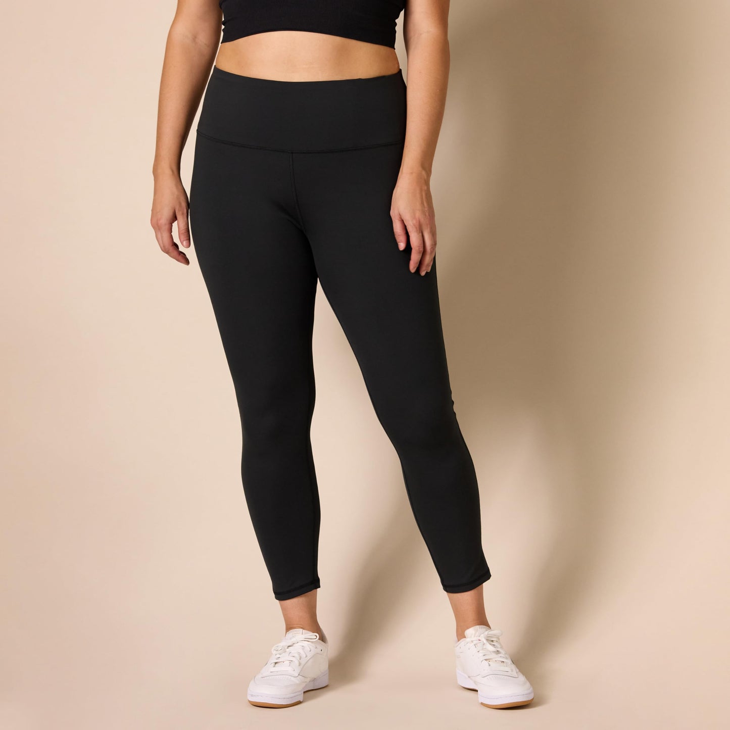 Amazon Essentials Workout Leggings for Women, High-Rise Active Sculpt Athleisure, Available in Plus Size, Black, Medium