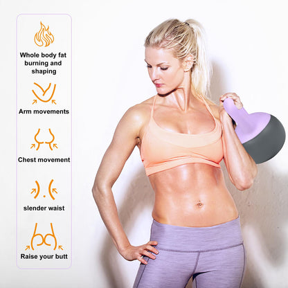 Primasole Soft Kettlebell Shook Resistance base. Anti Slip hand Kettlebell weights for Home workout anti-impact Kettlebells dumbbells for strength and safety.