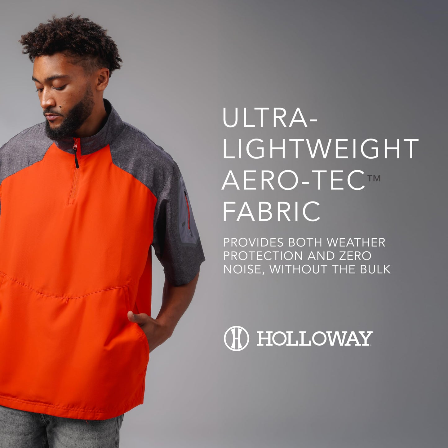 Holloway Men's Standard Raider Short Sleeve Pullover, Purple, X-Large