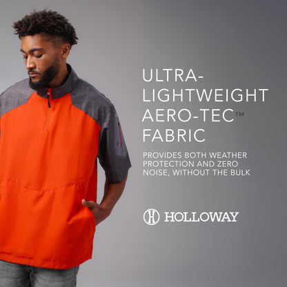 Holloway Men's Standard Raider Short Sleeve Pullover, Purple, X-Large