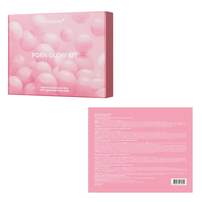medicube Salmon DNA PDRN Trial Kit | Glass Glow Mini Skincare Set with Toner, Serum & Sheet Mask for Hydrating, Firming, Moisturizing |Gift & Travel Essentials for Women & Girls | Korean Skincare