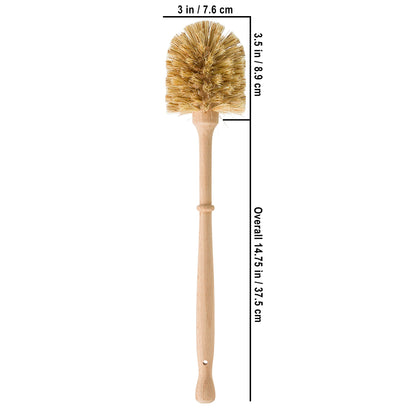 Redecker Union Fiber Toilet Brush with Untreated Beechwood Handle, Made in Germany