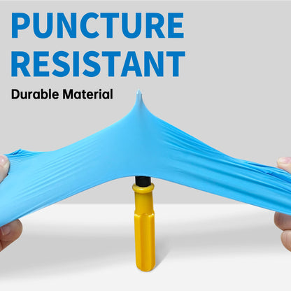 Medguy Powder-Free Nitrile Exam Gloves, 4.5 Mil, 100 Pcs Blue Disposable Latex-Free Food-Safe Medical Cleaning Cooking Gloves (Medium)