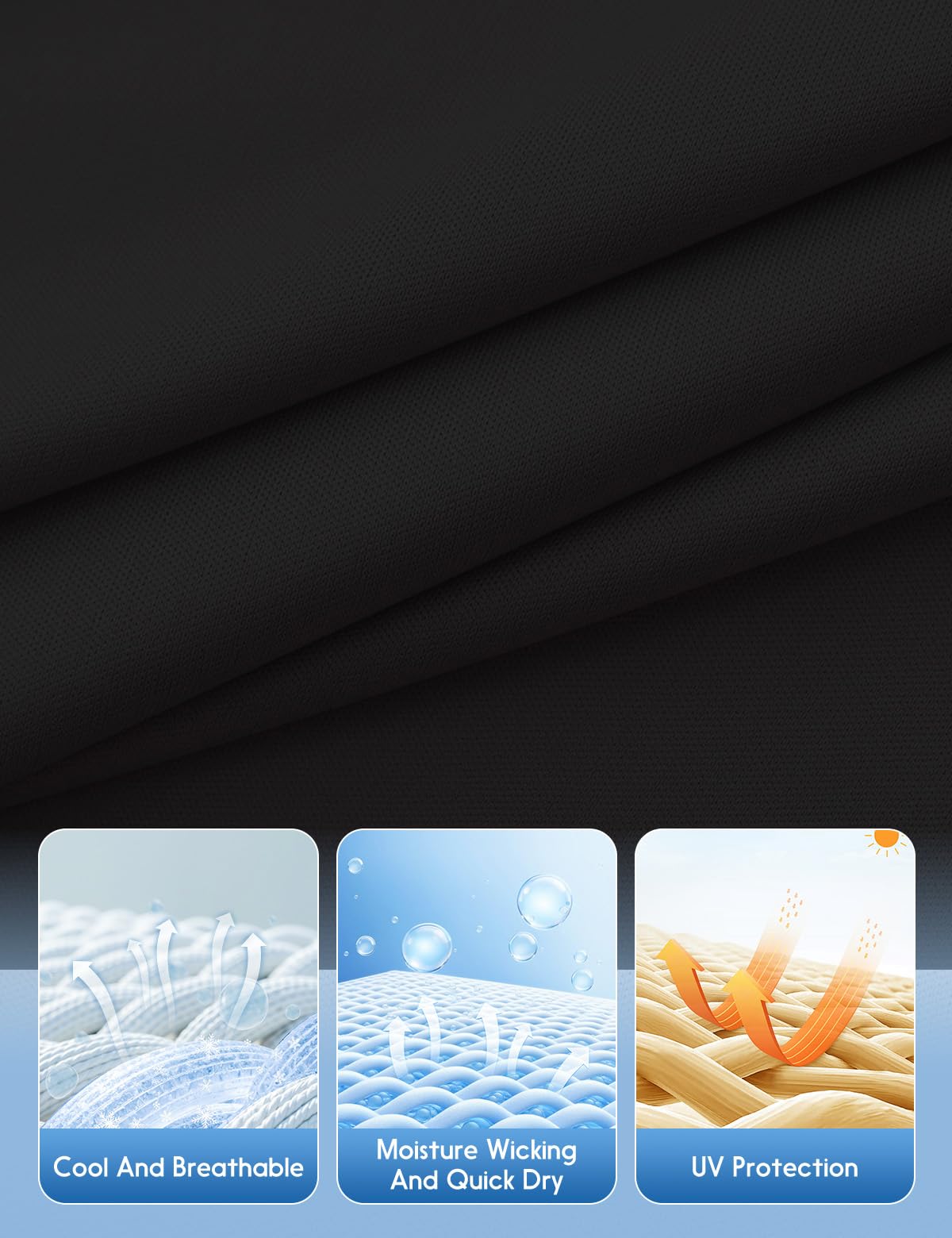 Opna Men's Big & Tall Short Sleeve Moisture Wicking Athletic T-Shirts Regular Sizes & XLT's Black