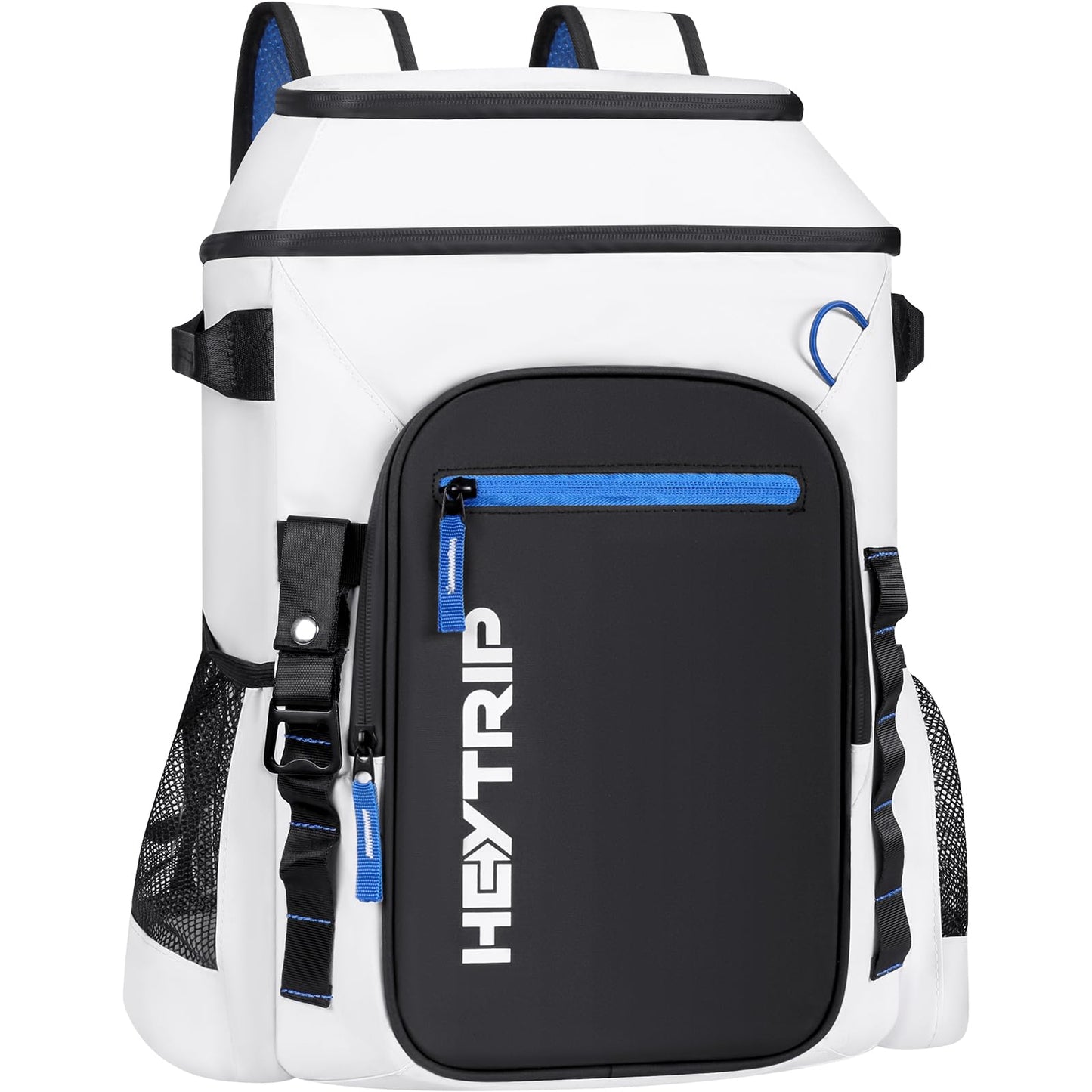 Heytrip Cooler Backpack 36 Cans Insulated Cooler Bag, Keep Freeze for 20 Hours, Waterproof & Leak-Proof Cooler with Multi-Compartments(White)