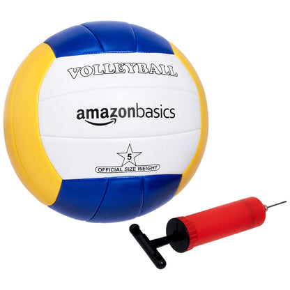 Amazon Basics Outdoor Volleyball and Badminton Combo Set