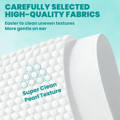 MEDUWEDU Ear Cleaner Finger Wipes 60 Counts, Dog Ear Cleaner, Grooming Kit Care for Dogs and Cats, Soft & Easy Otic Cleaning Pads, Remove Wax, Dirt & Stop Smelly, Itchy, Non-Irritating, Coconut Scent