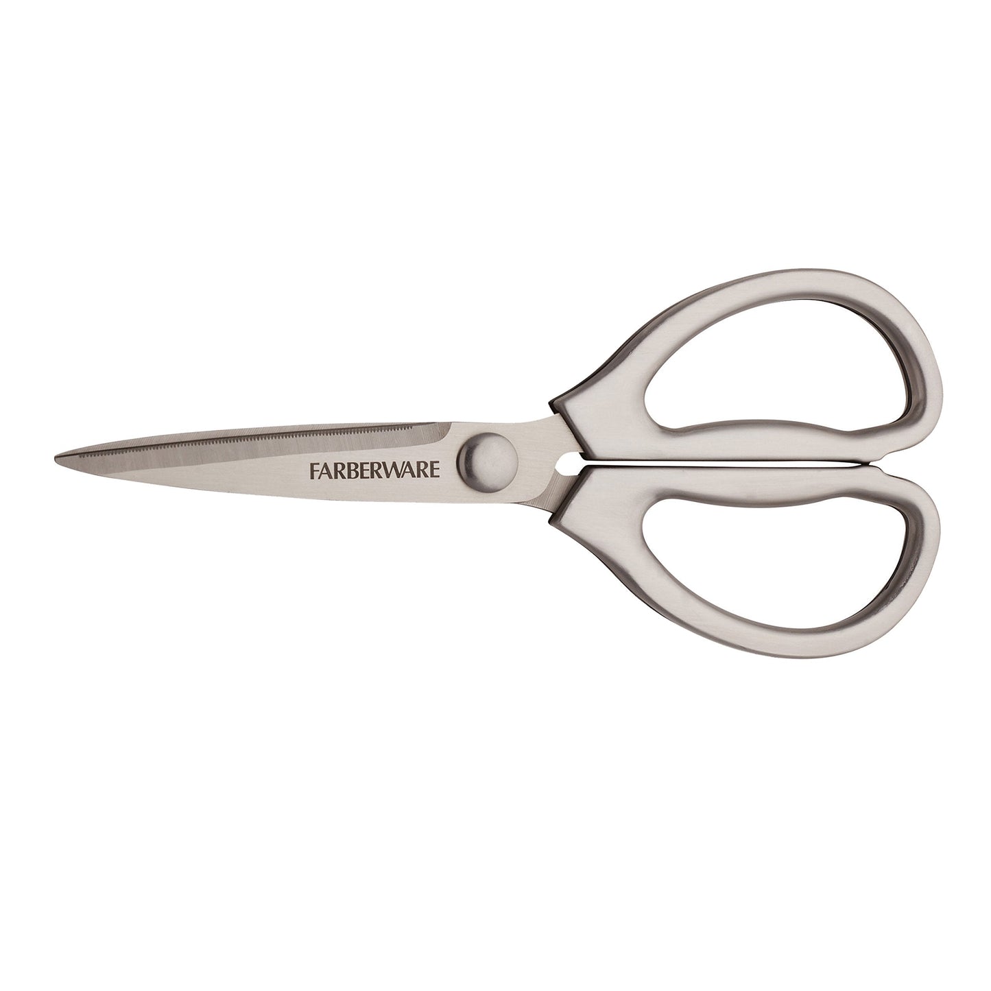 Farberware All Purpose High Carbon Stainless Steel Shears with Contoured Handles, Silver