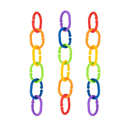 Nuby Linkables Car Seat Toy and Baby Stroller Accessories - 18-Count