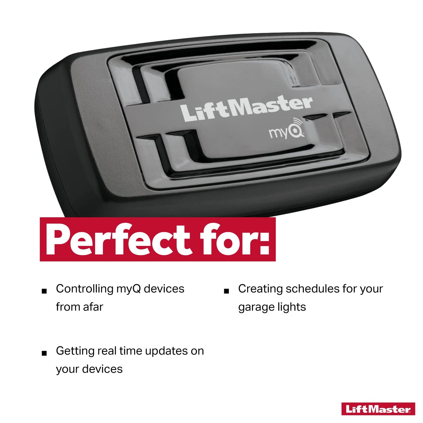 LiftMaster 828LM - Internet Gateway - Only Works with LiftMaster Security+ 2.0 Garage Door Openers - Smart Control for MyQ-Enabled Devices Including Gate Operators - Ethernet connectivity only