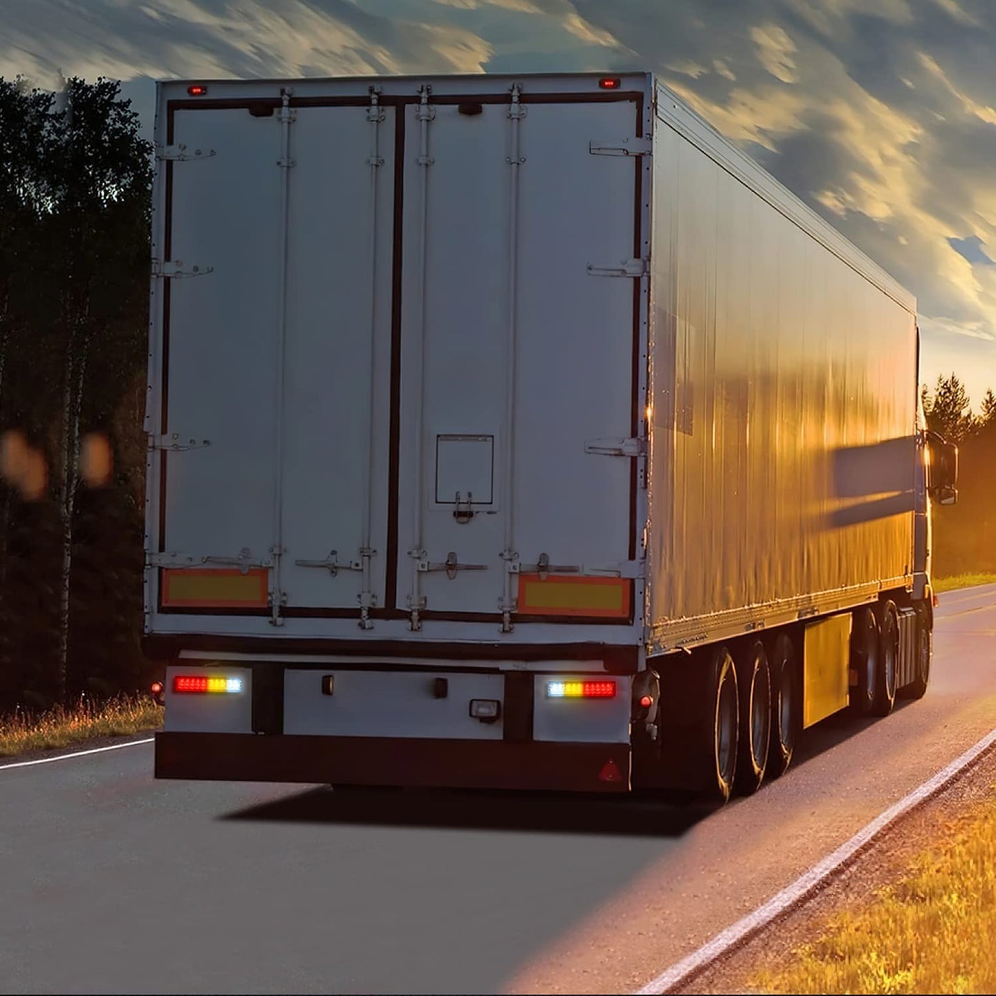 Nilight Trailer Tail Light Bar 2PCS 20LED Brake Running Turn Signals Reverse lights IP65 Waterproof for 10-30V Truck Trailers Caravan Van RV UTV Camper Boat