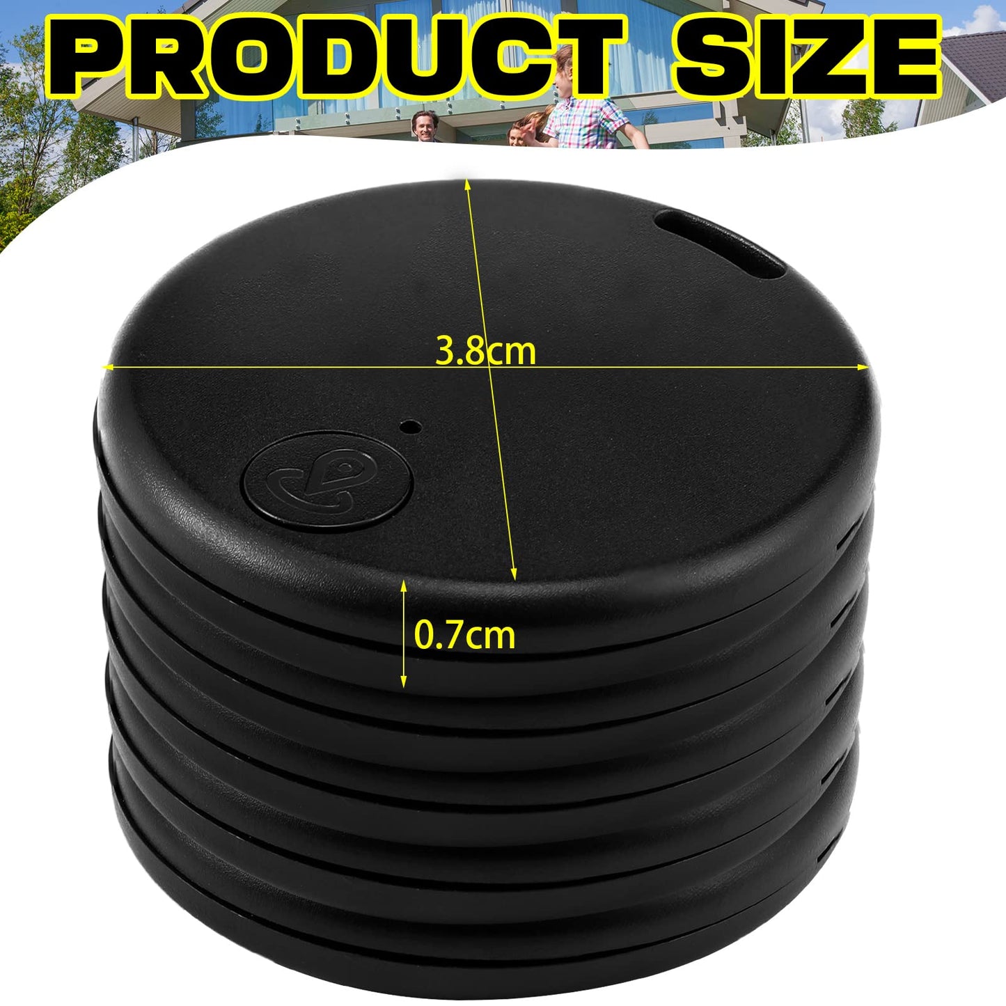 Konohan 5 Packs Portable GPS Tracking Mobile Tracking Anti Loss Smart Device Key Finder Locator GPS Finders Tracker Device for Pets Dog Cat Wallet Keychain Luggage, Alarm Reminder(Classic)