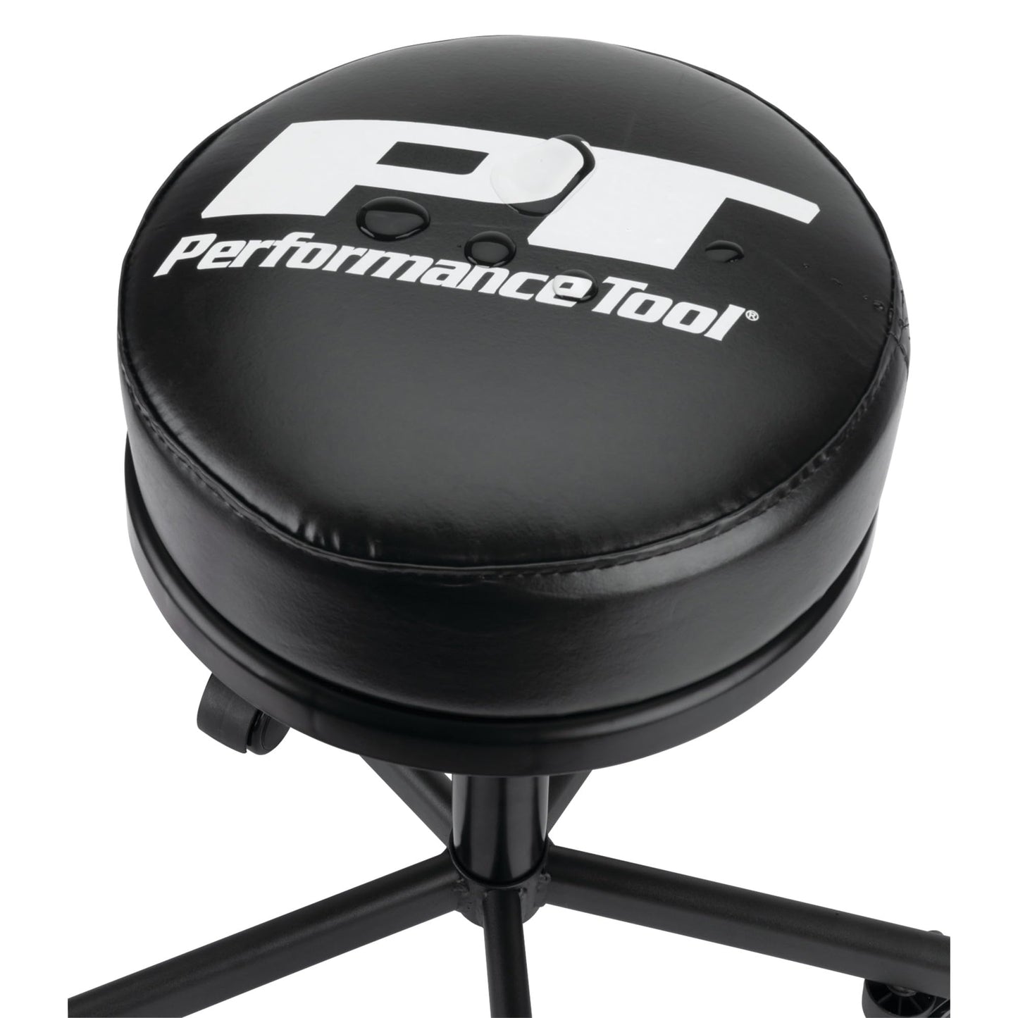 Performance Tool W85033 Extra-Thick Big Top Pneumatic Rolling Shop Stool for Mechanic Garages and Workshops, Black, 19x19x18.5-Inches