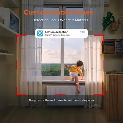 owltron Indoor Security Camera, 2K Cameras for Home Security with Motion Detection, Pet Cam & Baby Monitor with Night Vision, 2.4 GHz WiFi Two-Way Talk, Cloud/SD Storage, Works with Alexa