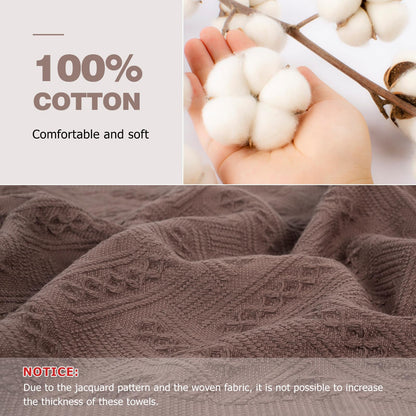 Luxury Decorative Hand Towels Bathroom: 2 Packs 14X30 100% Cotton Turkish Absorbent Soft Face Towel Set for Boho Bathroom Decor Kitchen Hotel Spa Farmhouse Guest Tea Gift (Cream White, 14"x30")