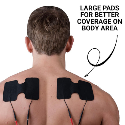 iReliev TENS Unit + EMS Muscle Stimulator Comes with 14 Therapy Modes, Premium Pain Relief and Recovery System, Rechargeable, Large Back Lit Display, Large and Small Electrode Pads