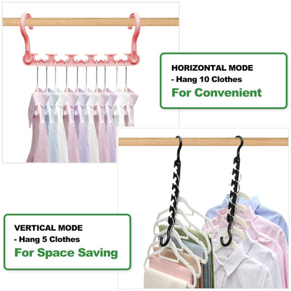 8-Pack-Closet-Organizers-and-Storage,Sturdy Organization-and-Storage-Hangers-Space-Saving for Wardrobe,Dorm-Room-Essentials for College Students Girls Smart Clothes Hanger
