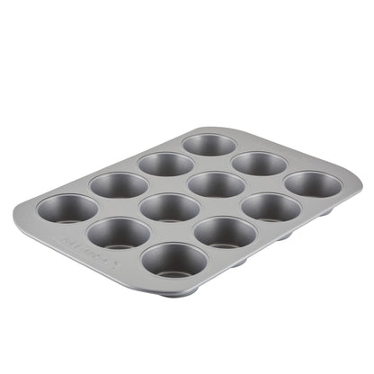 Farberware 12-c. Nonstick Nonstick Bakeware Muffin Pan, Gray