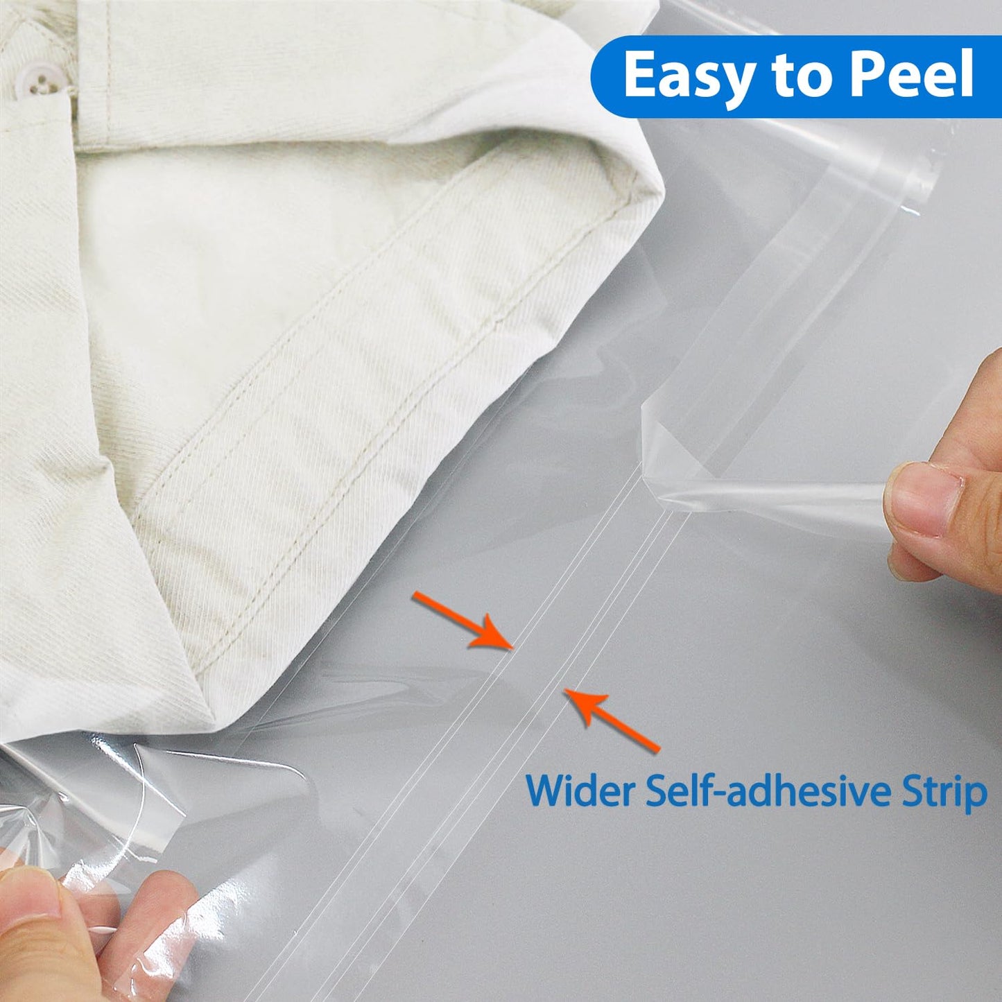 PigPotParty 9"x12" Self-Sealing Clear Cellophane T-Shirt Bags with Adhesive, 100 Pack Plastic Cello Packaging for Clothes, Gifts, Magazines, A4, Envelope, Letter & Small Business Use