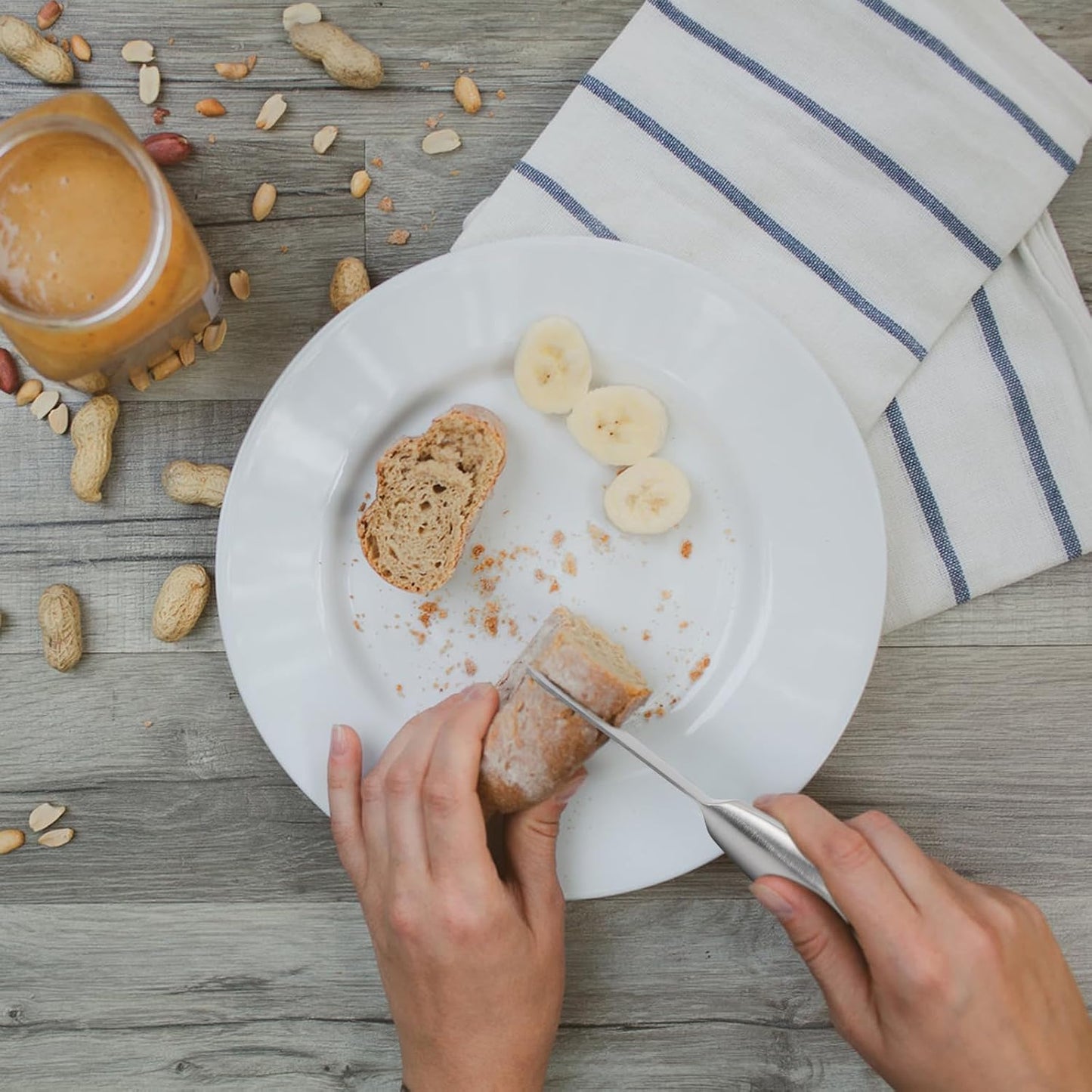 Linwnil Spreader Knife Set,4-Piece Cheese and Butter Spreader Knives,Mini Serving Tongs,Stainless Steel Multipurpose Butter Knives