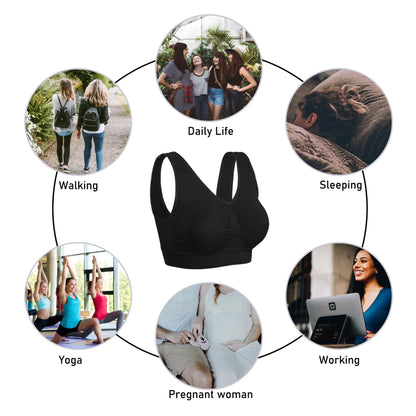 Onory 3 Pack Sports Bras for Women Wirefree Padded Workout Yoga Gym Fitness Bra Medium Support