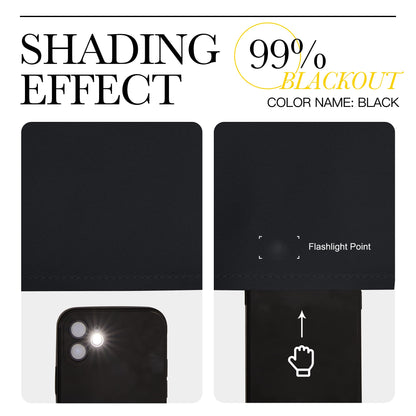 NICETOWN Halloween Lower Noise Room Divider Curtain Screen Partitions, Blackout Sound Reducing Divider Room Panel for Doorway/Glass Window/Sliding Door/Patio (1 Panel, 7ft Tall x 8.3ft Wide, Black)